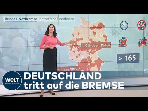 BUNDESNOTBREMSE: Brandneue Corona-Regeln - Wo gilt was und wie? | WELT Hintergrund
