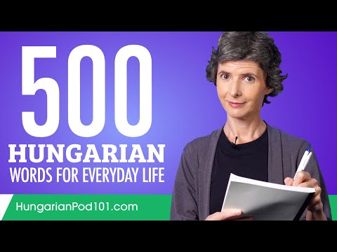 500 Hungarian Words for Everyday Life - Basic Vocabulary #25