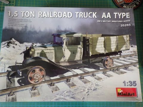 Сборная модель  1,5-тонный железнодорожный грузовик типа AA (Miniаrt 35265) 1:35