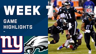 Giants vs. Eagles Week 7 Highlights | NFL 2020