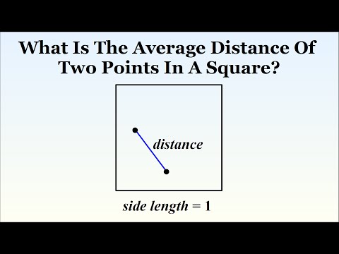 VERY HARD Puzzle: What Is The Distance Between Two Random Points In A Square?