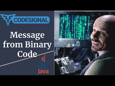 Message From Binary Code Codesignal 58 Java Solution