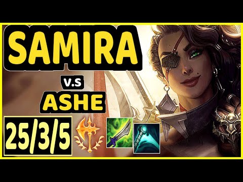ATTILA (SAMIRA) vs ASHE - 25/3/5 KDA BOTTOM ADC CHALLENGER GAMEPLAY - EUW
