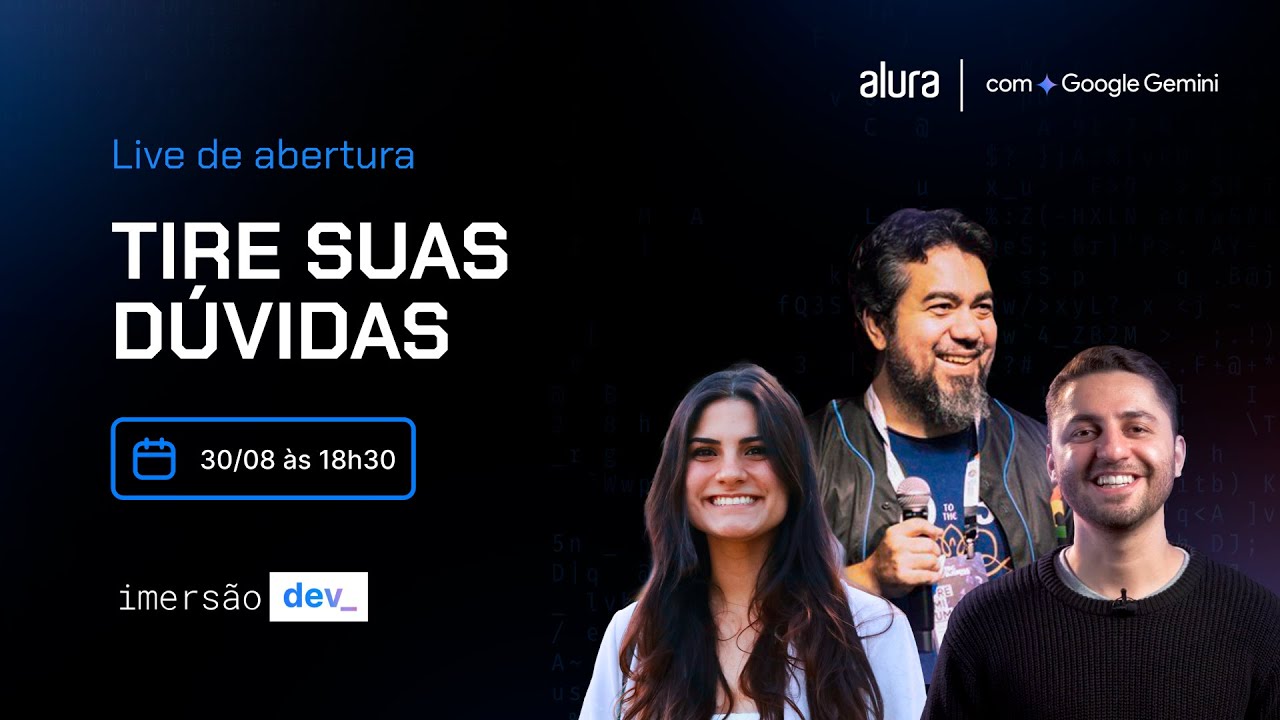 [Imersão Dev com Gemini] Live de abertura + Tire suas dúvidas!