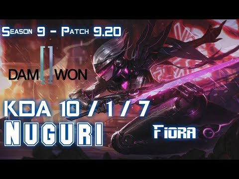 DWG Nuguri FIORA vs IRELIA Top - Patch 9.20 EUW Ranked