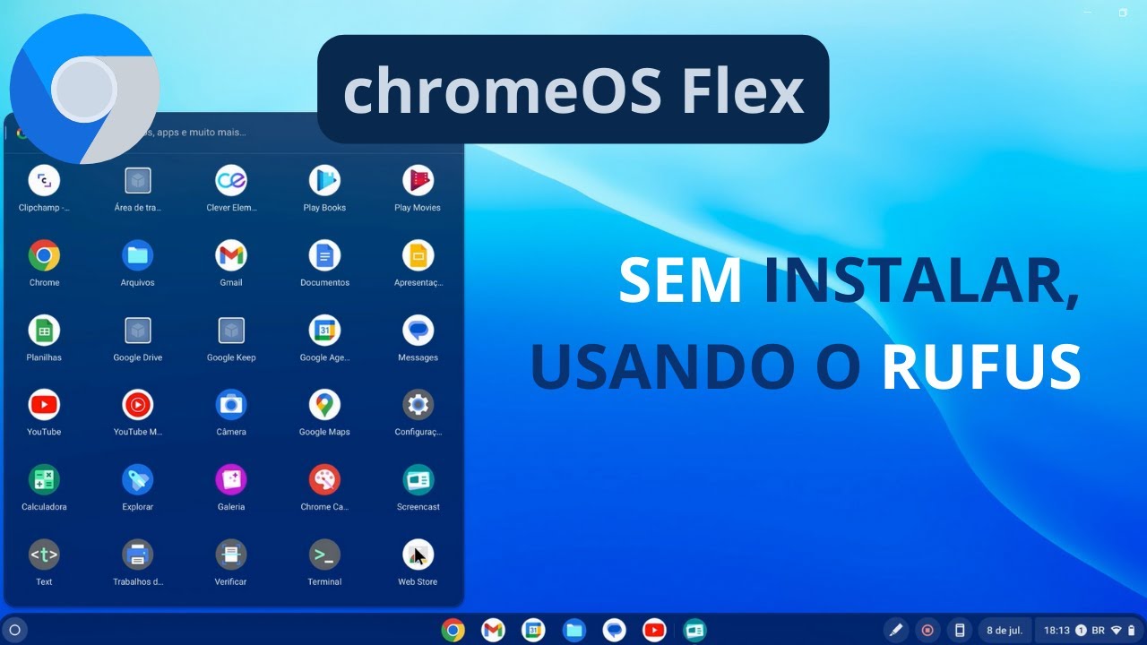 Chrome OS Flex sem instalar | Como usar direto de um pen drive o sistema operacional do Google