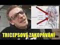 TRICEPSOVÉ ZAKOPÁVÁNÍ s jednoruční činkou v předklonu