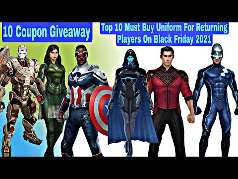 10 Coupon | Top 10 Must Buy Uniform For Returning Players On Black Friday 2021 - Marvel Future Fight