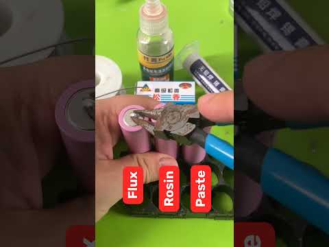Flux, rosin, and lead-free solder paste — how do they perform when spot welding 18650 batteries?