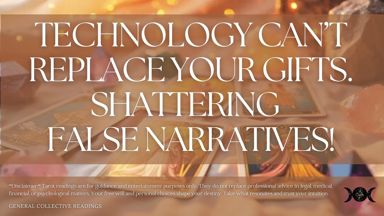 TECHNOLOGY CAN'T REPLACE YOUR GIFTS. SHATTERING FALSE NARRATIVES!