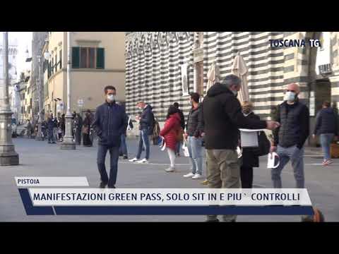 2021-11-11 PISTOIA - MANIFESTAZIONI GREEN PASS, SOLO SIT IN E PIU' CONTROLLI