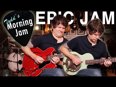 EPIC GUITAR INSTRUMENTAL  - Gibson ES-335 / National Res-O-tone - Morning Jam 331
