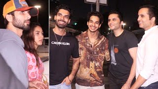 Shahid Kapoor with wife Mira and Brother Ishaan Khatter Spotted at Yauatcha Restaurant in Bandra