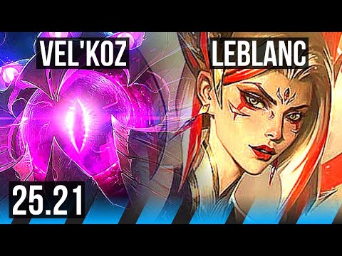 VEL'KOZ vs LEBLANC (MID) | TR Challenger | 25.21