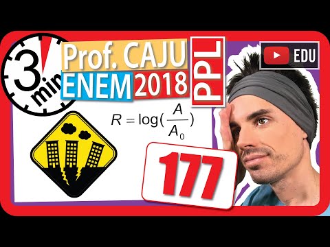 🏃 ENEM 2018 PPL 177 👉 LOGARITMO Em março de 2011, um terremoto de 9,0 graus de magnitude na escala
