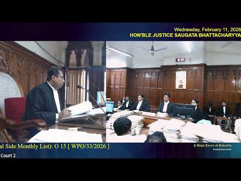 11 February 2026 | Court No. 2 | Live Streaming of the Court proceedings.
