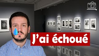 📷 Ma première exposition photo a été un échec.