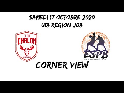 Basket U13 Masc région BFC J03 Elan Chalon vs ESPB corner view