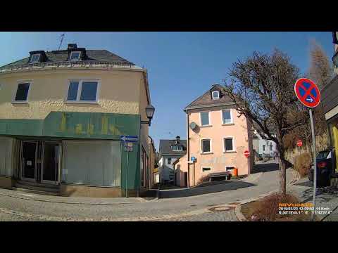 D: Stadt Naila. Landkreis Hof. Große Rundfahrt durch die Stadt. März 2019