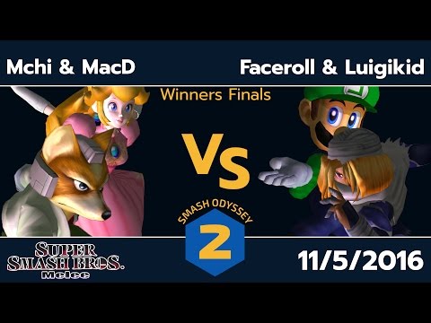 SO2 - Mchi/MacD vs. Faceroll/Luigikid - SSBM Winners Finals - Smash Melee