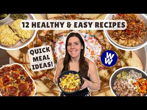 12 Easy & Healthy Recipes for Weight Loss | WeightWatchers Points & Calories | Quick Meal Ideas