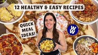 12 Easy & Healthy Recipes for Weight Loss | WeightWatchers Points & Calories | Quick Meal Ideas