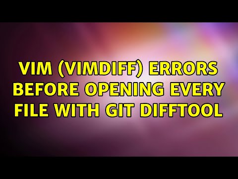 Vim Vimdiff Errors Before Opening Every File With Git Difftool 2 Solutions