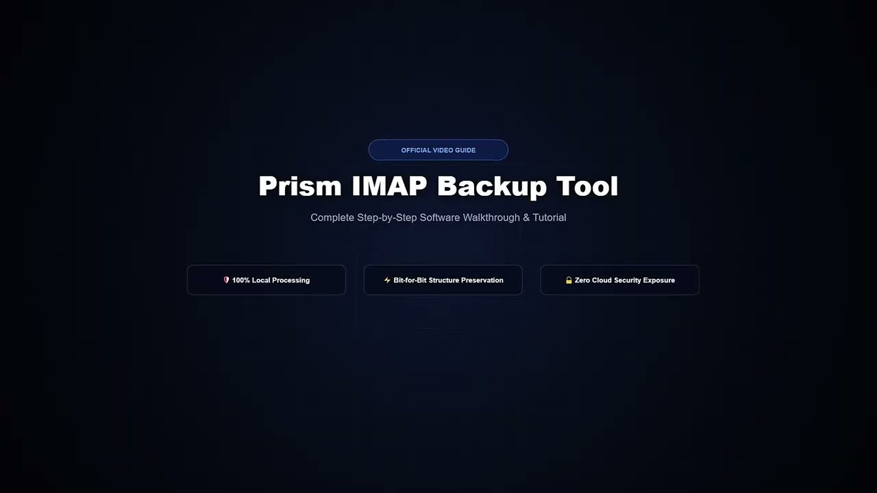 IMAP Backup Tool video guide preview