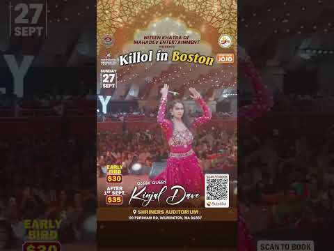 Boston's Biggest Garba Night is HERE – Kinjal Dave Live Killol 2026
