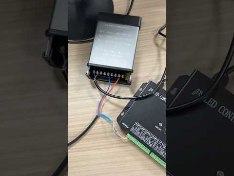 How to Wire LED DMX Pixel Tape Rope with Power Adapter and DMX Controller #tutorial