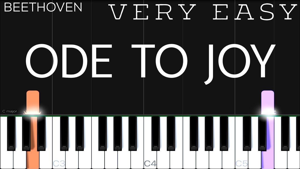 Beethoven - Ode To Joy | VERY EASY Piano Tutorial