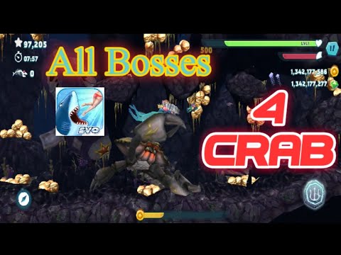 All Bosses - Hungry Shark Evolution Gameplay