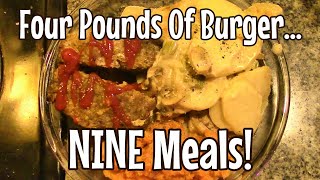 Four Pounds Of Burger! NINE Meals!