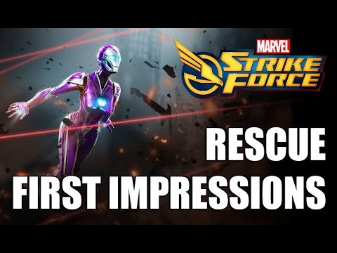 Rescue Rank up, First Impressions & Gameplay - Marvel Strike Force