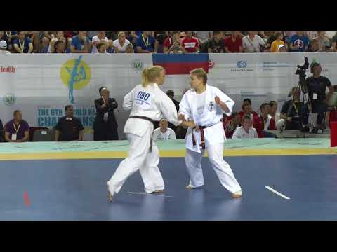 【新極真会】Quarterfinal3 Woman Heavyweight Vishniakova vs Hagge The 6th World Championship 2017