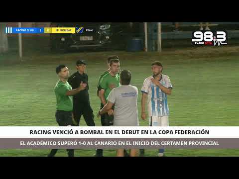 Racing Club vs. Sp. Bombal En Vivo - Copa Federación 2026, 1ra fecha