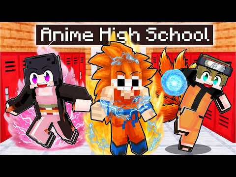 JUNGKURT Goes to ANIME SCHOOL in Minecraft!