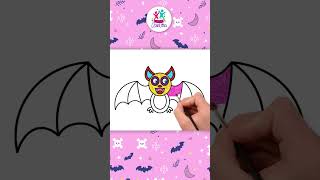 Desenho um Morcego🦇 #shorts #desenhofácil #halloween #chikiartbrazil