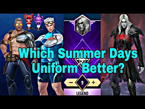 Cable VS Quicksilver | Summer Days Uniform WBL Knull Stage 9 Comparison - Marvel Future Fight