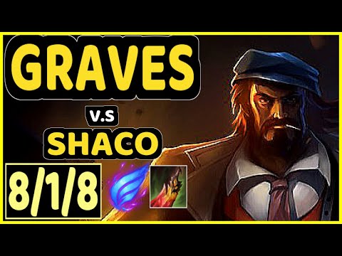 LAMABEAR (GRAVES) vs SHACO - 8/1/8 KDA JUNGLE CHALLENGER GAMEPLAY - EUW