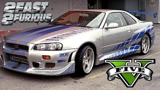 2 Fast 2 Furious Nissan Skyline R34 Livery Gta5 Mods Com