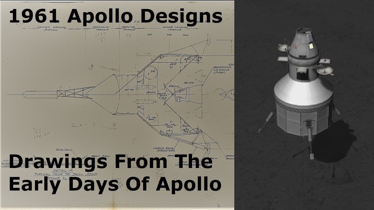Apollo Design Concepts From 1961 - Original Drawings Revealed