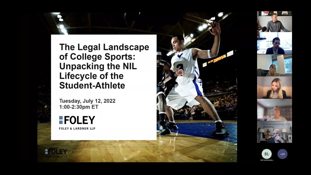 The Legal Landscape of College Sports | Unpacking the NIL Lifecycle of the Student-Athlete