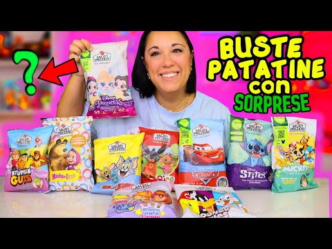 Apro 10 Buste di PATATINE con SORPRESE! iolanda sweets