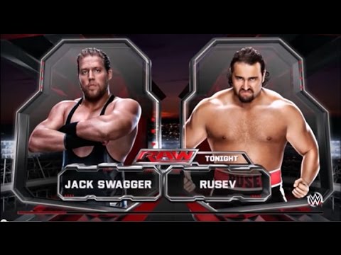 WWE 2K15 PS4 Jack Swagger v Rusev