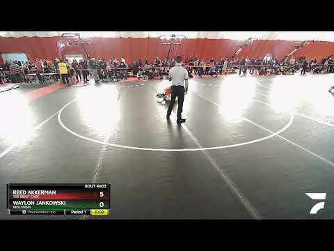 63 Lbs Champ. Round 1 - Waylon Jankowski, Wisconsin Vs Reed Akkerman, The Beast Cage Ddfd