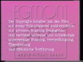 Egmont Film Audio Visual Group 1988 VHS Germany And Denmark Logo Warning