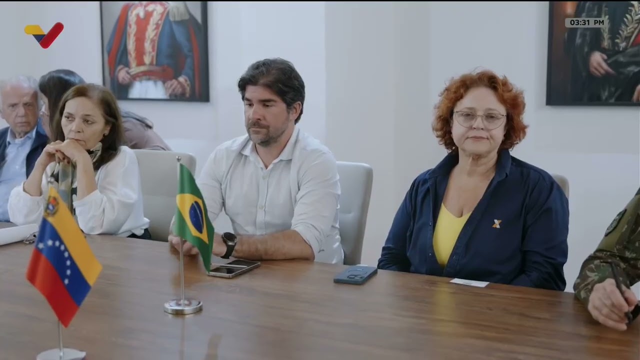 Delcy Rodríguez se reúne con ministro de Defensa de Brasil, José Múcio Monteiro