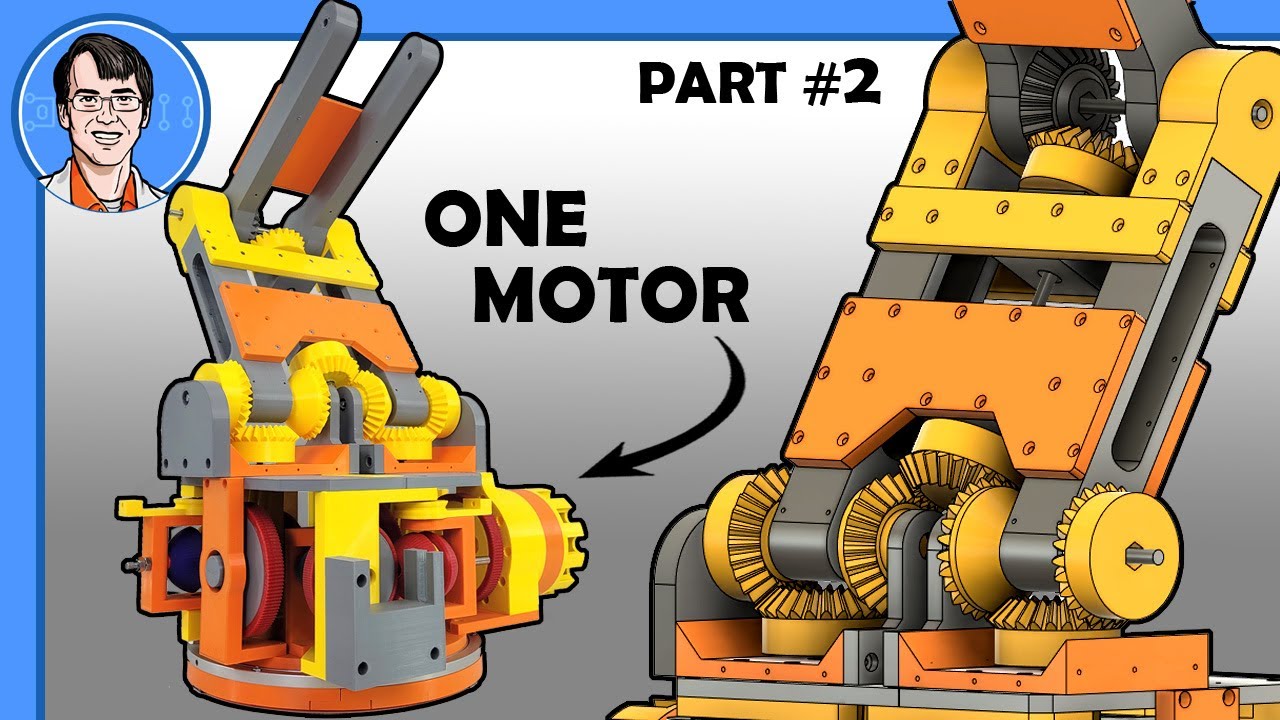 One-Motor Robot Arm #2 - Differential Drive