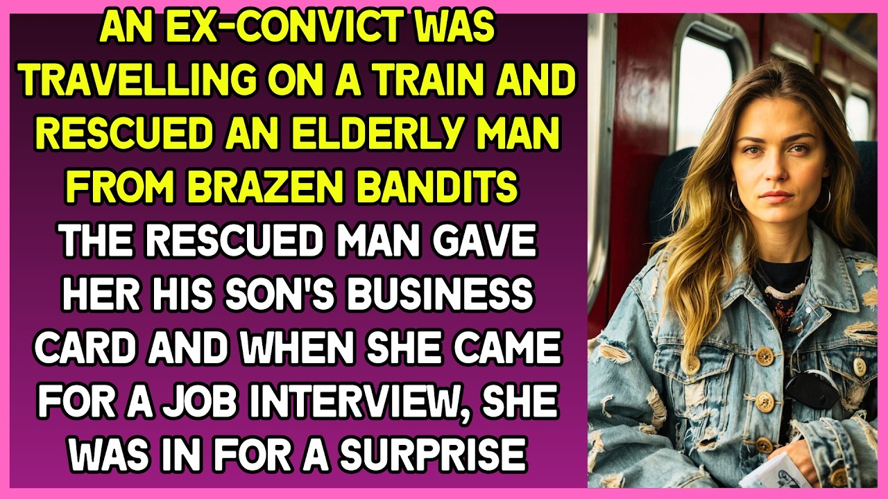 Ex-convict rescued an elderly man from brazen bandits, and he gave her his son's business card